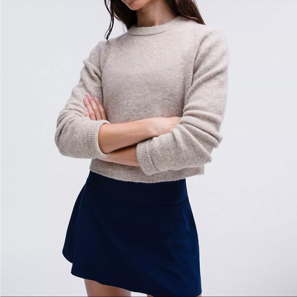 Lululemon Alpaca Hair and Wool-Blend Cropped Sweater size XS